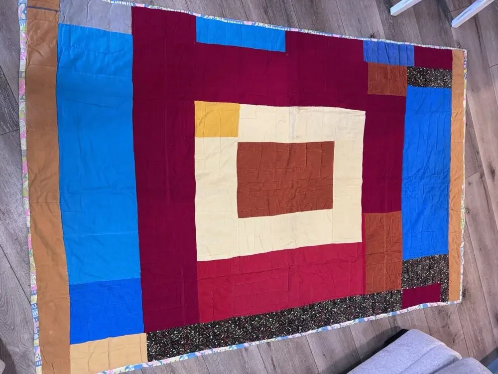 Handmade Quilt Approx 51”x 80”
